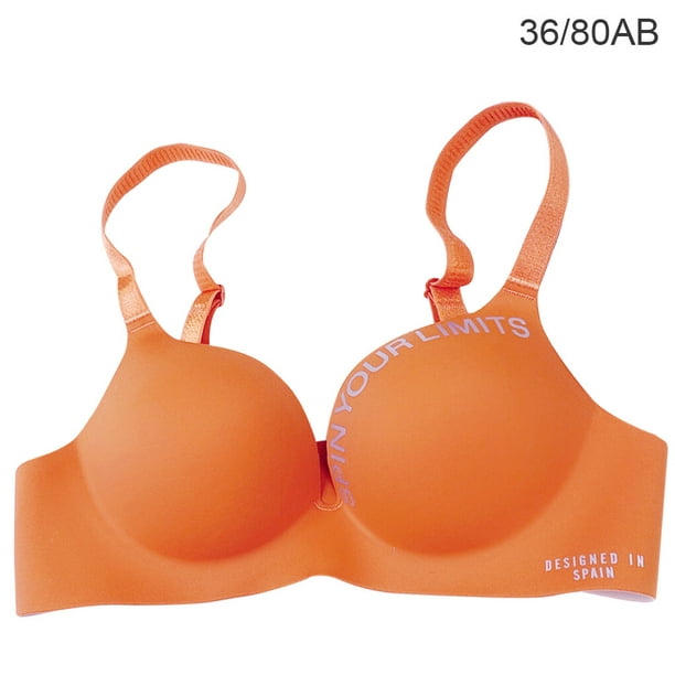Wireless Women's Candy Color Bra Set Ribbed Seamless Female