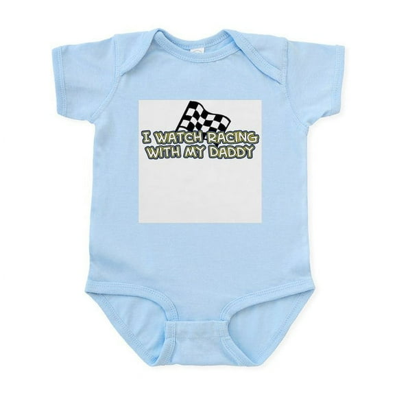 CafePress - 48 Racing Daddy Infant Bodysuit - Baby Light Bodysuit, Size Newborn - 24 Months