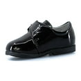 thumbnail image 3 of EIGHT EIGHTEEN Leatherette Strap School Dress Shoe (Infant/Toddler Boys) - Pat (Black,Size 3 Toddler), 3 of 3