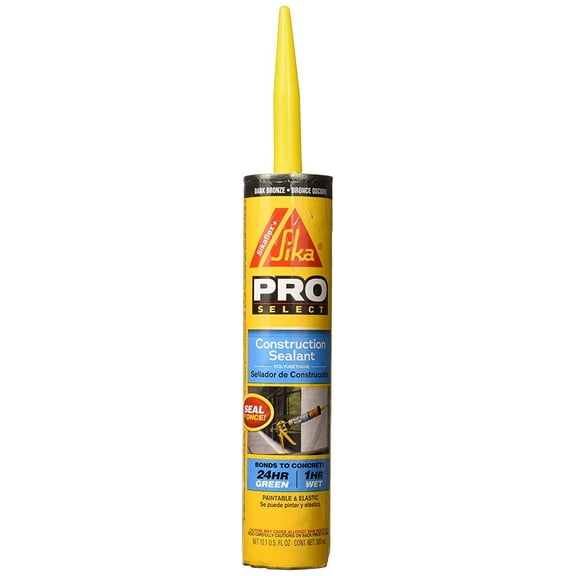 Sika Sikaflex Construction Sealant - Polyurethane, Durable - Pack Of 1, 10.1 fl oz
