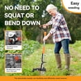 thumbnail image 5 of Weed Puller Tool,Detachable Weed Puller Stand Up Weeding Tools Heavy-Duty Stainless Steel 3-Claw with 39.3" Long Handle,Garden Tools for Lawn and Yard Without Bending or Kneeling, 5 of 7