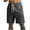 Dark Gray, variant on Men's Ripped Sweat Shorts Loose Fit Gym Workout Shorts, Fitness & Beach Casual Solid Color Athletic Design