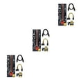 thumbnail image 2 of Maytalsory PCI-E 1x to 6x Exender Board USB Card Module Portable Mining Computer Motherboard Adapter Component Device Miner Red Slot+Black Wire 3Set, 2 of 6