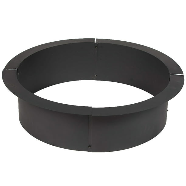 Outdoor 38in Dia Steel Fire Pit Liner, Diy Fire Pit With Steel Ring