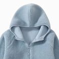 thumbnail image 6 of Staki Girls' Outerwear Jackets Kids Soft Fleece Zip up Hoodie with Pockets 5-14Y(Black,11-12 Years), 6 of 8