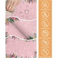 thumbnail image 6 of Rectangle Pink Christmas Tree Tablecloth Waterproof & Stainproof Tablecloths,Wipeable Table Cloth Wrinkle-Free for Round/Rectangle/Oval/Square/Party,Snowflake Forest Plaid Leopard Print Dot 60x84, 6 of 6