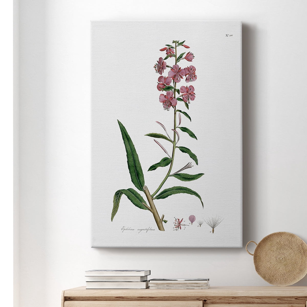 Rose Botanical I Premium Gallery Wrapped Canvas - Ready to Hang