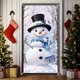 thumbnail image 5 of xihome Cortina de puerta navideña con muñeco de nieve, tela decorativa colgante, 180x90cm, nailon, para fiestas y eventos festivos., 5 of 6