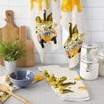 thumbnail image 2 of Summer Gnome Bee Daisy Truck Hand Towels Dishcloth Utensils for Kitchen Microfiber Cleaning Cloths Household Wipe Towel, 2 of 7