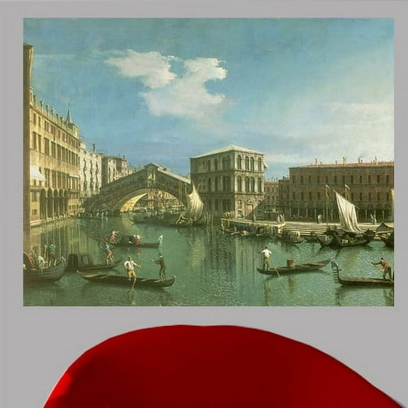 Wallhogs Canaletto The Rialto Bridge (18th) Poster Wall Mural