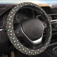 thumbnail image 4 of Cauagu Santa Claus Print Car Steering Wheel Cover - Universal Car Accessory for Diverse Cars for Steering Wheel with a Diameter of 14.5"-15", 4 of 7