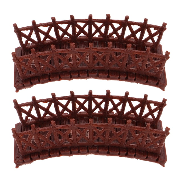 Miangastore 2pcs Sand Table Decoration Mini Bridge Model Vintage Chinese Bridge Decor Fairy Garden Adorn