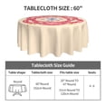 thumbnail image 5 of XMXT Waterproof Round Table Cloth, Evil Pink Cartoon Eye Tablecloth Polyester Table Cover for Home Kitchen Dining Party Room Decor, 60 inches, 5 of 8
