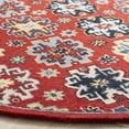 thumbnail image 3 of Safavieh Heritage Victoria Floral Wool Area Rug, Red/Blue, 6' x 6' Round, 3 of 10
