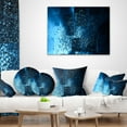 thumbnail image 4 of Designart Fractal 3D Blue Paint Splash - Contemporary Throw Pillow - 16x16, 4 of 5
