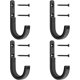 thumbnail image 4 of Ganchos para rifles y escopetas, 2 unidades, para colgar en la pared, de metal, con forma de J, 4 of 4