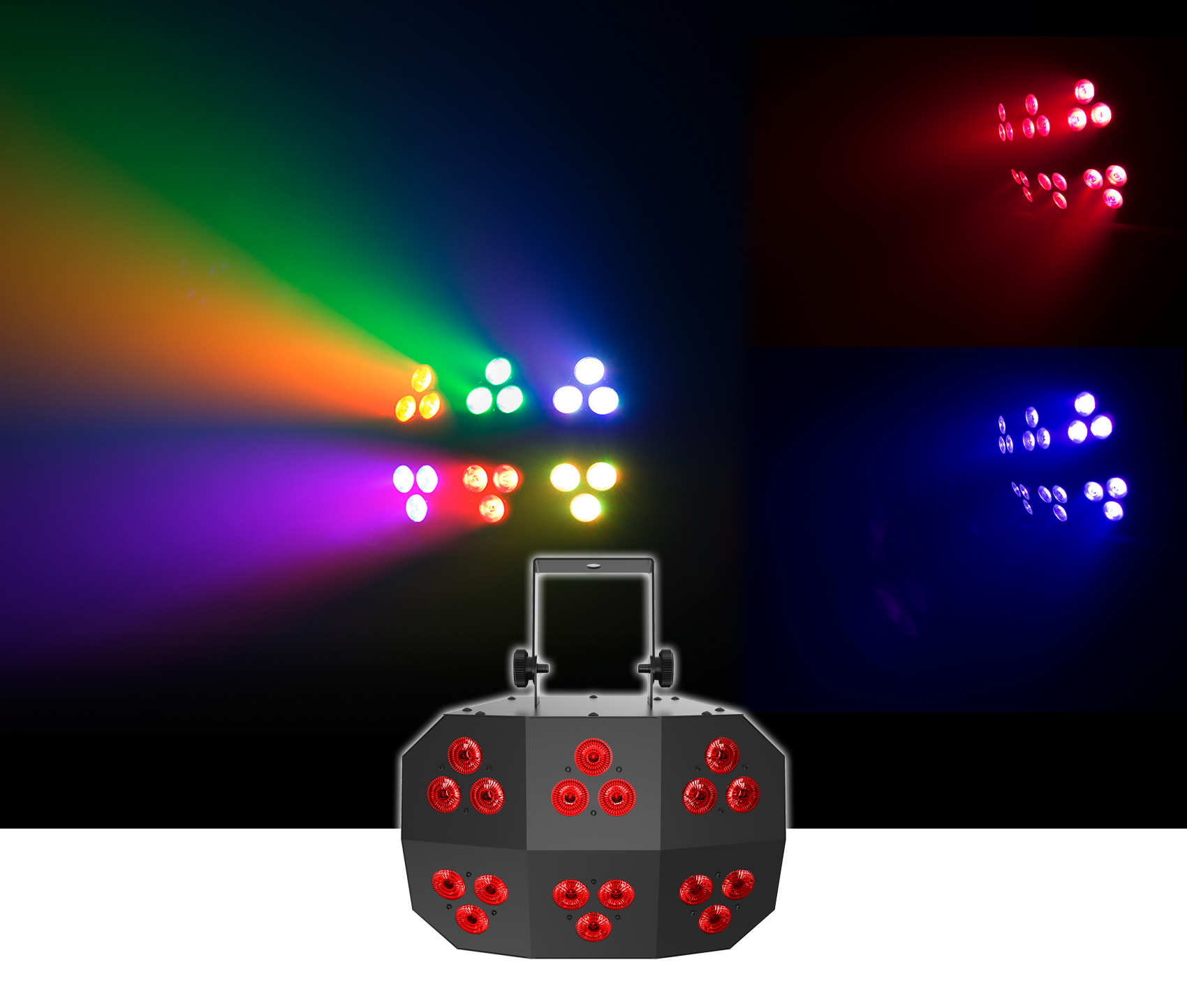 Chauvet DJ Wash FX 2 DMX RGB+UV Eye Candy Effect Dance Floor Wash Light+Fogger