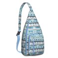 thumbnail image 1 of Colorful Tribal Sling Backpack – Shoulder Bag for Hiking & Commuting, Multi-Functional, Exotic Patterns, 1 of 4