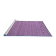 thumbnail image 2 of Ahgly Company Machine Washable Indoor Rectangle Abstract Blue Contemporary Area Rugs, 6' x 9', 2 of 4