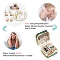 thumbnail image 4 of Dinosaur Travel Portable Square Jewelry Box Earring Necklace Bracelet Holder Display Case Organizer Box, Decorative Jewelry Stand Storage Box, 4 of 6