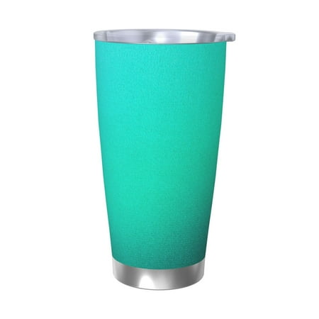 

Tideii Turquoise Light Blue for 20OZ Car Cup Stainless Steel Cold and Hot Cup with Lid Suitable for Outdoor and Home Unisex-Without Straw