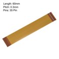 thumbnail image 2 of Unique Bargains FFC FPC Cable 0.3mm Pitch 35 Pin 60mm Flexible Flat Ribbon Cable for LCD Screen, 2 of 5