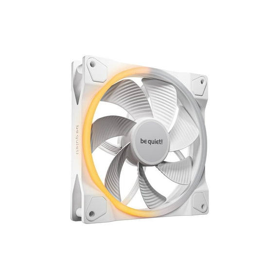 Light Wings | 140mm PWM High Speed Case Fan | High Performance Cooling Fan | Compatible with Desktop | Low minimum rpm | Low Noise | White | BL135