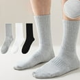 thumbnail image 5 of Men's Long Tube Socks Seamless Breathable Cotton Mesh Ankle Socks for Comfort Hygiene in Business and Athletic Setting, 5 of 9