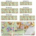thumbnail image 3 of Valance for Windows,Easter Rabbit Egg Flower Valances Curtain Rod Pocket Valance for Kitchen Bedroom Living Room Bathroom,Spring Farmhouse Theme Green Short Curtains Window Treatment 42x12in, 3 of 9
