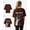 Brown, variant on G West Womens Oversized X-Ray Hand Tee Brown Size- Large