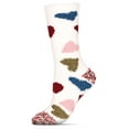 thumbnail image 3 of MeMoi Women's Plenty 'O Hearts Multicolor Cozy Crew Socks - Womens - Female, 9-11, Gull Gray, 3 of 4