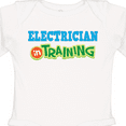 thumbnail image 4 of Inktastic Electrician in Training Boys or Girls Long Sleeve Baby Bodysuit, 4 of 5