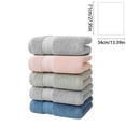 thumbnail image 5 of 5-Piece  Towel Set - Thick, Soft & Absorbent Cotton Towels for Bathroom, Spa, Pool - 27.9X13.77 Inches, Blue/Green/Gray Multi-Color Pack, 5 of 7