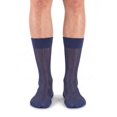 thumbnail image 3 of Deago 2 Pairs Mens Ultra Thin Sheer Dress Socks Soft Nylon Mid Calf Silky Transparent Summer Cool Business Socks Work Trouser Sox, 3 of 7