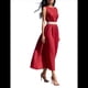 thumbnail image 1 of Vestido de Verano Vintage para Mujer, Holgado, Sin Mangas, , Cuello Redondo, Color Liso. Rojo M, 1 of 6