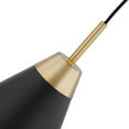 thumbnail image 4 of 60/7470 Nuvo Lighting Tango - 1 Light Small Pendant In Mid-Century Modern Style-16 Inches Tall and 7.88 Inches Wide-Matte Black/Burnished Brass Finish, 4 of 4