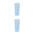 thumbnail image 1 of Botella deportiva Inteprter de trigo Buen sellado para Coche Hogar vaso de boca ancha Azul 2piezas, 1 of 6