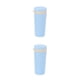 thumbnail image 4 of Advancent Botella deportiva de fibra de trigo con tapa, buen sellado de leche, vaso de coche de estilo Simple, vasos de refrigeración para Azul 2piezas, 4 of 6