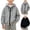 Black, variant on YUANxueke Boys Double Zipper Hooded Jacket, Kids Long Sleeve Warm Cotton Sweatshirt, Fall Winter Outerwear Clothes,Black,3-4 Years