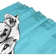 thumbnail image 3 of Coolnut Cheerful Dog On Blue Bath Shower Curtain Liners 72x72in 100% Polyester Waterproof with Curtain Hook, 3 of 6