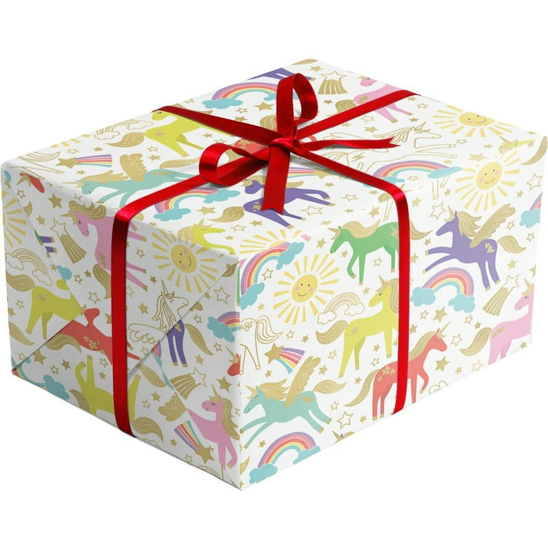 Jillson & Roberts Bulk Gift Wrap, Matte Solid White, 1/2 Ream 417' x 30 inch