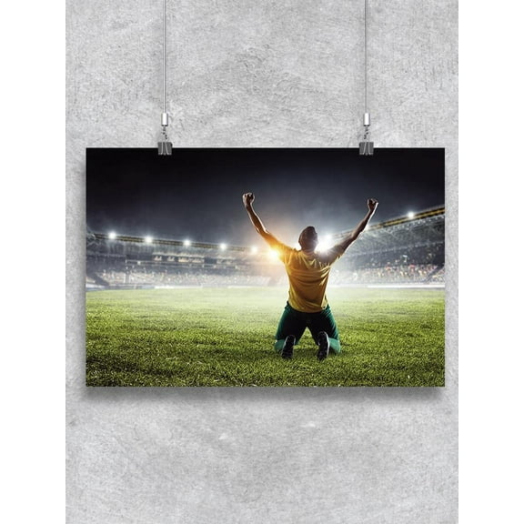 Sports Player Victory Poster -Image by Shutterstock