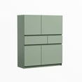 thumbnail image 5 of Leumius Wooden Storage Cabinet,Kitchen Pantry Cabinet,Pantry Cabinet with 4 Doors and 2 Drawers for Kitchen,Dining Room,Living Room,Green, 5 of 5