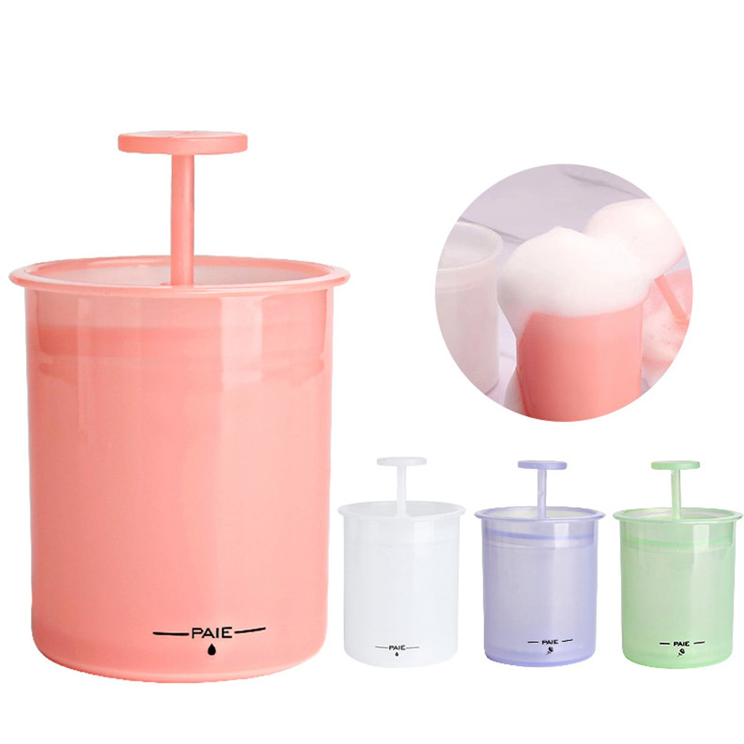 DOITOOL Face Wash Foam Maker Facial Cleanser Foam Cup Whip Bubble Maker  Foam Whip Maker Facial Skin Cleansing Care for Home Travel Pink