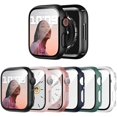 thumbnail image 1 of wonima02 6 Pack Case with Tempered Glass Screen Protector for Apple Watch SE3/SE2/SE/6/5/4 44mm, Ultra-Thin Scratch Resistant Full Protective Hard PC Bumper Cover for iWatch 44mm Accessories, 1 of 1