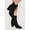 BLACK SUEDE, variant on Women's Almond Toe Mid Block Heel Booties