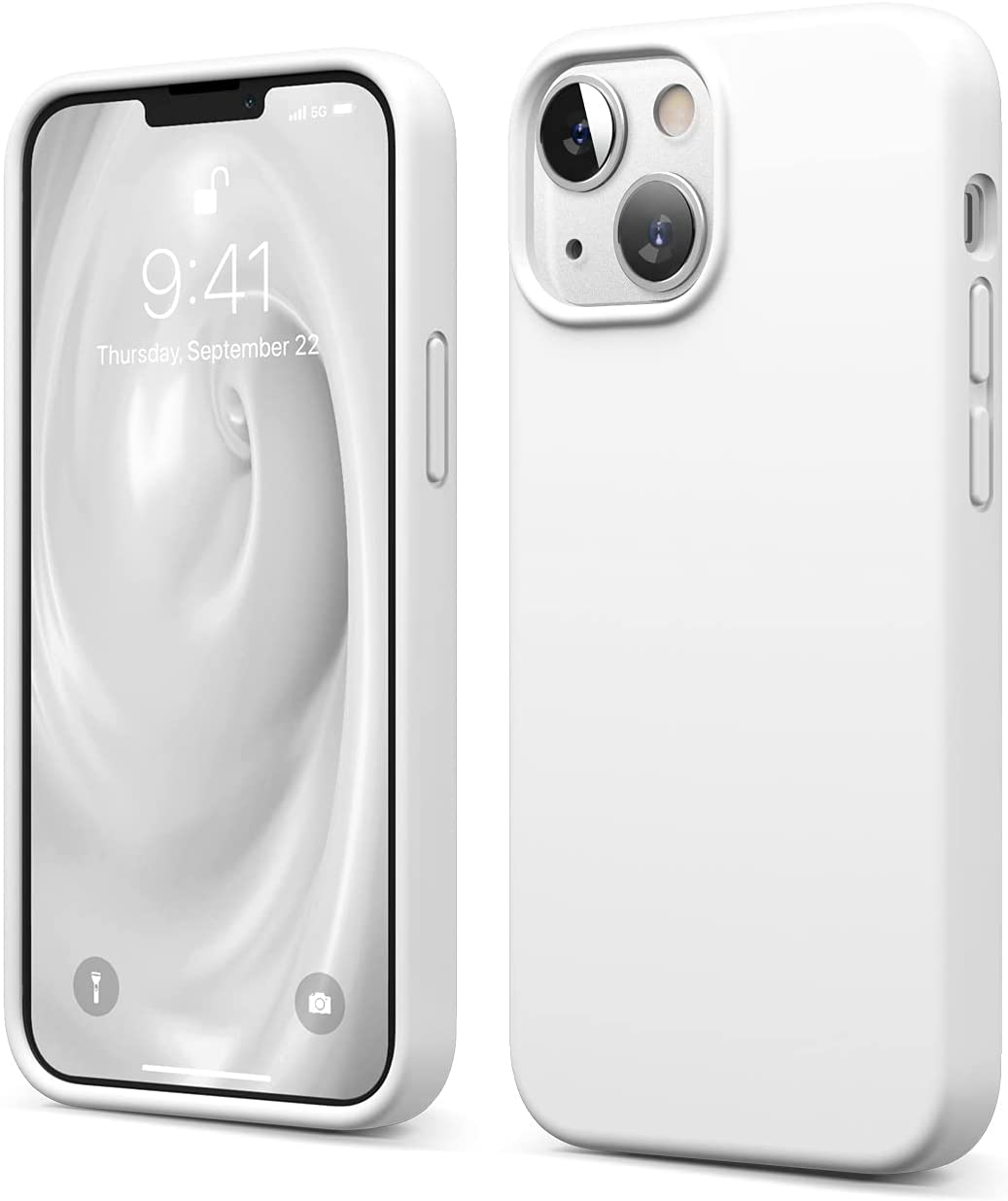 elago Compatible with iPhone 13 Mini Case, Liquid Silicone Case, Full Body Screen Camera