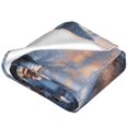 Christmas snow design Flannel blanket ultra soft plush cover blanket