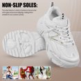 thumbnail image 5 of 1 par de zapatillas gruesas para mujer, zapatillas gruesas para mujer, zapatillas de moda, zapatos deportivos para mujer, talla 39, 5 of 5