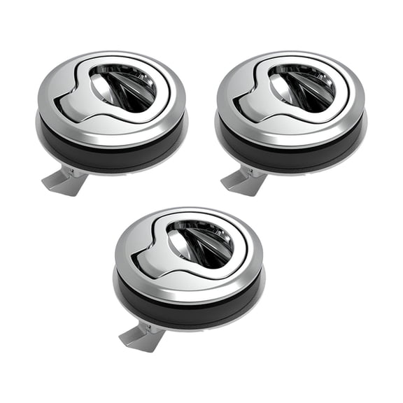 Baoblaze 3 Pieces Generic Flush Pull Latch Boat Lock for Trailer Marine Yacht Deck RV